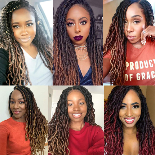 18Inch Pre-looped Wavy Gypsy Locs Crochet Braids Dreadlocks Supplier, Supply Various 18Inch Pre-looped Wavy Gypsy Locs Crochet Braids Dreadlocks of High Quality