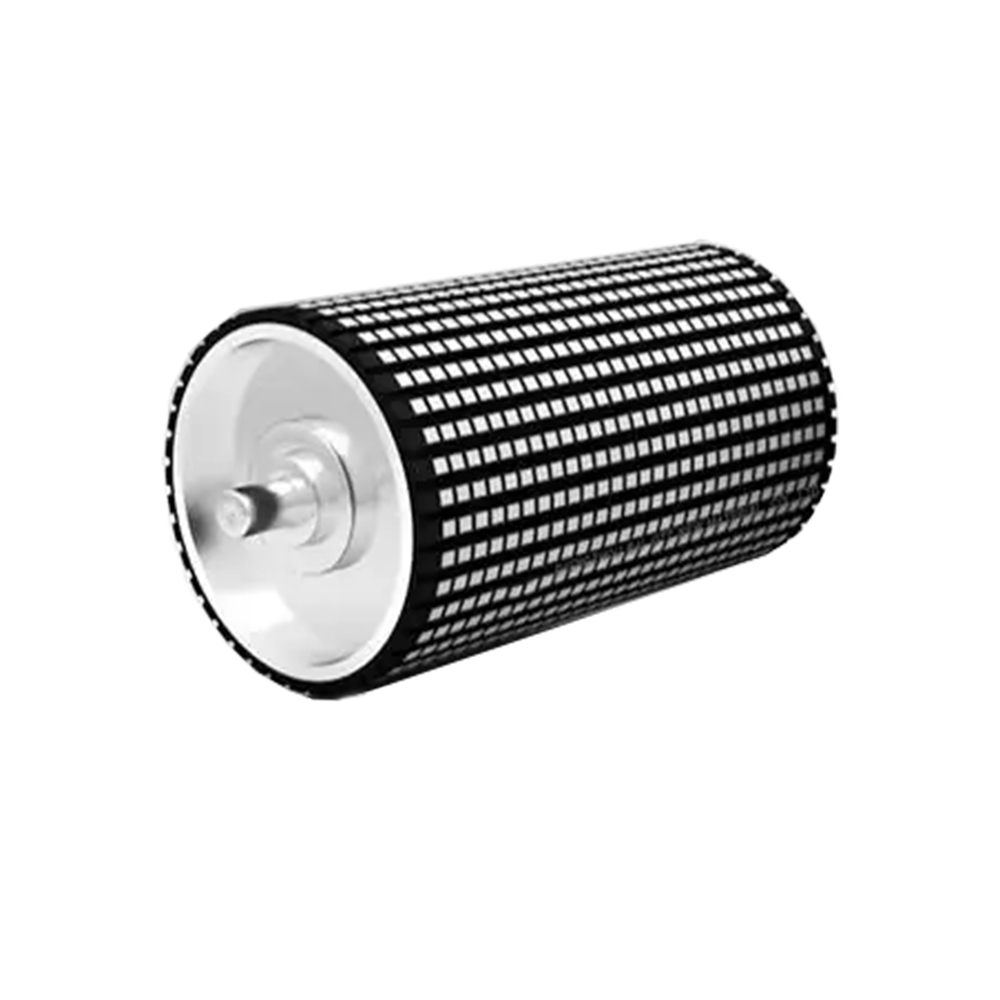 Wear-resistant belt conveyor pulley cover rubber