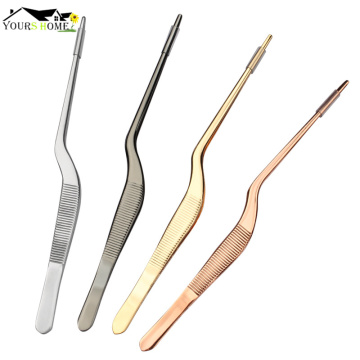 14/16/20/23/26/30cm Kitchen Cooking Medical Tweezers Stainless Steel Kitchen Seafood & bar Tweezer Food Tongs Tool Bar Accessory