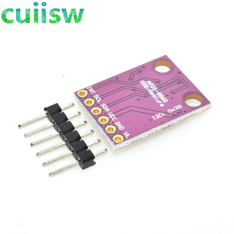 5pcs DIY Mall RGB Gesture Sensor APDS-9960 ADPS 9960 for arduino I2C Interface 3.3V Detectoin Proximity Sensing Color UV Filter