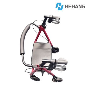 Red Black Backless Rollator Walker