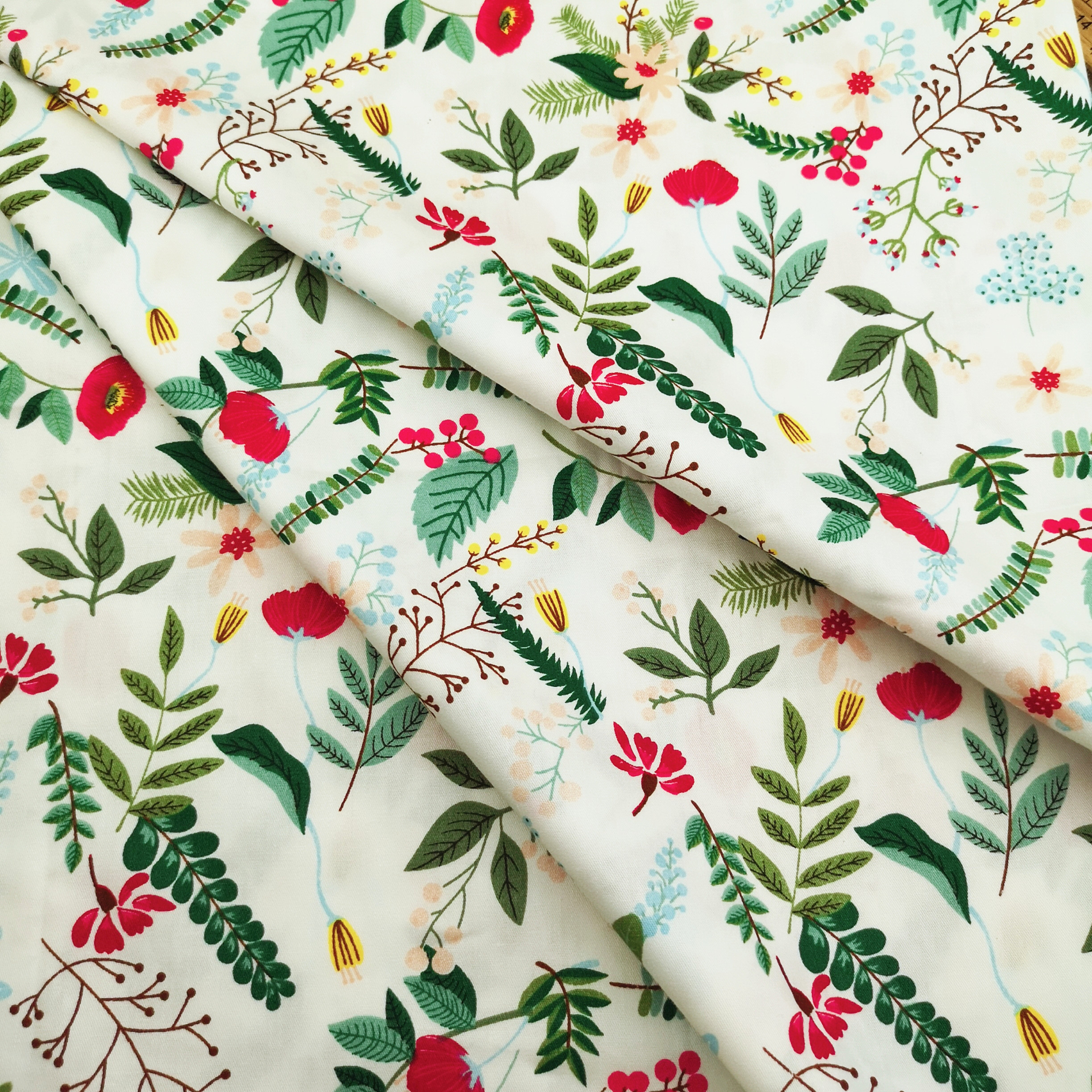 Leaves Floral Cotton Fabric DIY Sewing Quilting Fat Quarters Tecido Material For Baby&Child Tissus Home Textile Patchwork Cloth