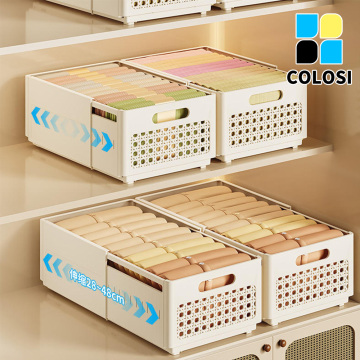 Retractable storage compartment in the bedroom