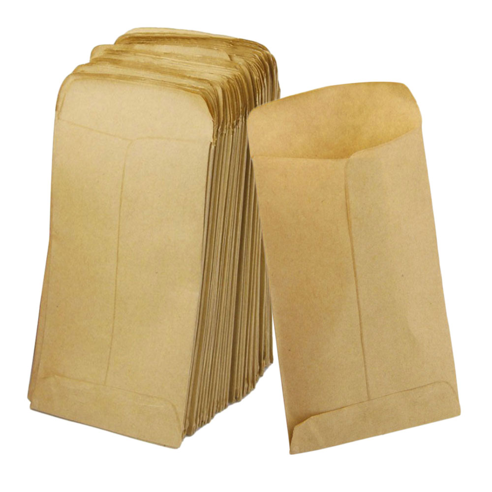 100 Pcs Kraft Favor Candy Paper Bags Envelope Gift Wrap for Wedding Party Supplies Accessories