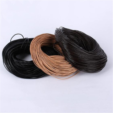 1/1.5/2/2.5/3/4/5mm Black/Brown/Coffee Round Genuine Leather Jewelry Cord String Lace Rope DIY Necklace Bracelet Findings