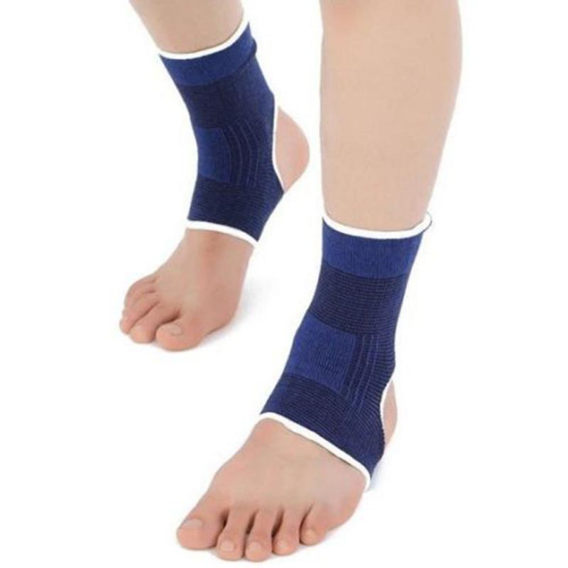 1 Pair Ankle Support Ankle Brace Ankle Protection Elastic Ankle Protector Soft Breathable Blue Sports Safety Accessories