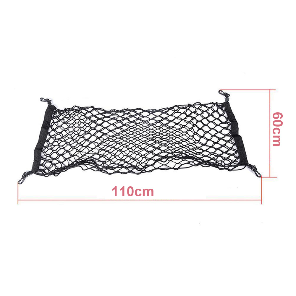 Elastic Mesh Vertical Large Capacity Cargo Luggage Accessories Equipment Easy Install Car Storage Net Rear Trunk Stretchable