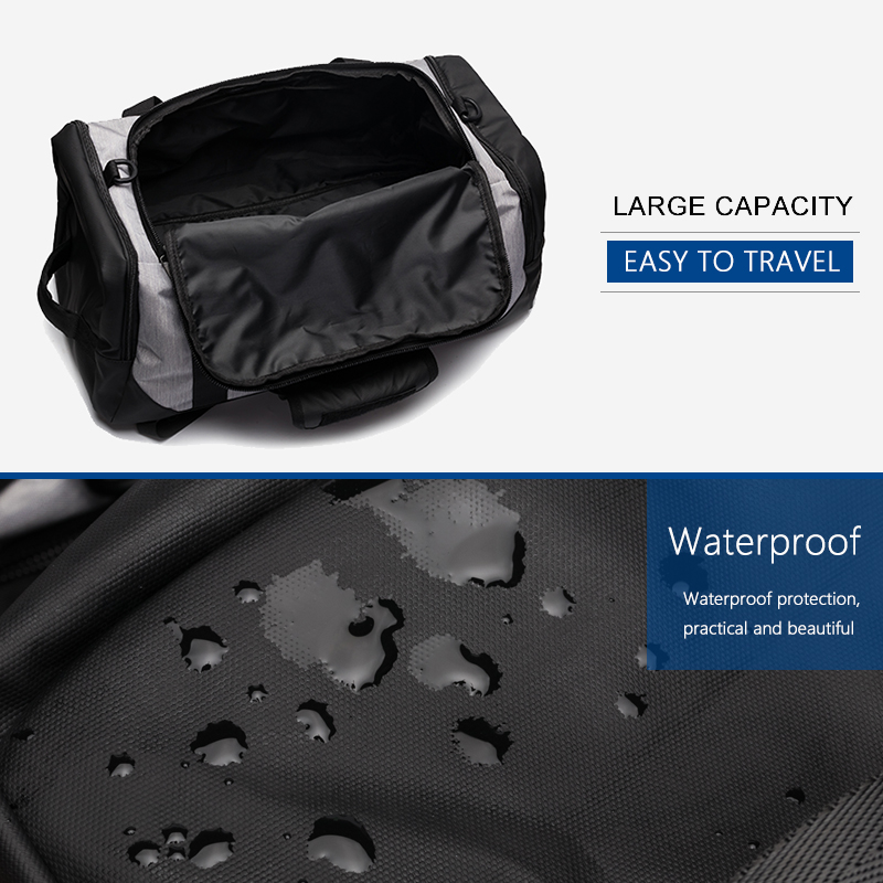 OZUKO 2019 Multifunctional High Capacity Men Travel Duffle Bag Waterproof Oxford Luggage Handbags Carry On Weekend Bags for Trip