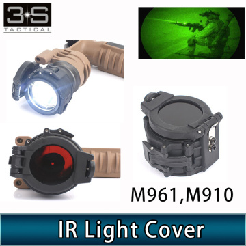 42mm Diameter Tactical Surefir Flashlight M961 Scout Light M910 IR Light Cover IR Filter FM14 (1.62
