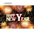 Laeacco Happy New Year Backgrounds For Photography Colorful Fireworks Firecracker Polka Dots Party Baby Poster Photo Backdrops