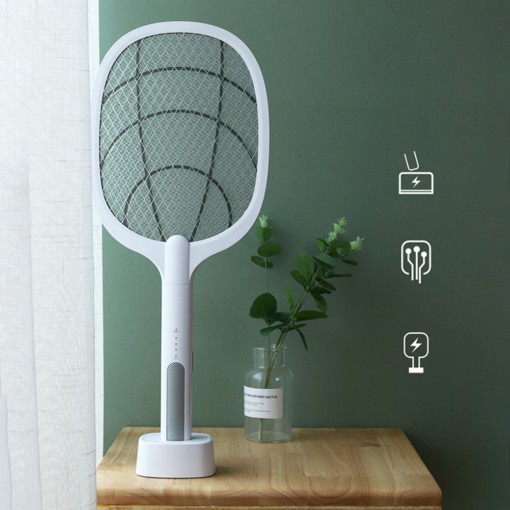 Home Electric Fly Mosquito Swatter Racket Bug Zapper Racket Insects Killer