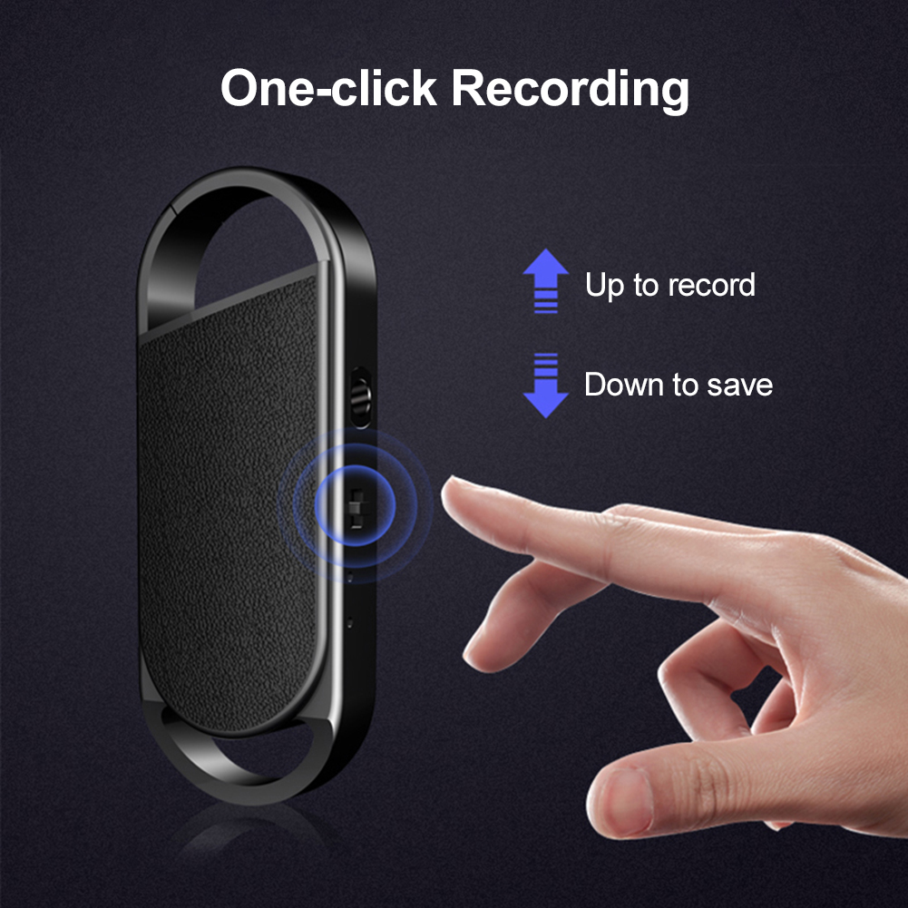 NEW Portable Keychain Digital Voice Recorder One-Key Recording and Saving Digital Recording Pen Built in High-Quality Microphone