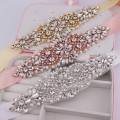 Wedding Belt Pearl Crystal Bridal Belt Rhinestones Wedding Dress Sash Cinturon Flores For Bridal Accessories SM1001