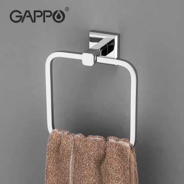 GAPPO Towel Rings Square towel kitchen towel rack towel bar sus brass wall mounted Towel Rack Bathroom Accessories G3804
