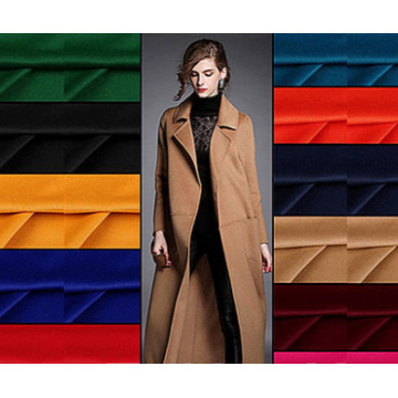 2019 Europe High-end Brand Coat Wool Silk Fabric Merino Cashmere Wool Silk Fabrics Smooth Glossy Anti static gold Fabrics