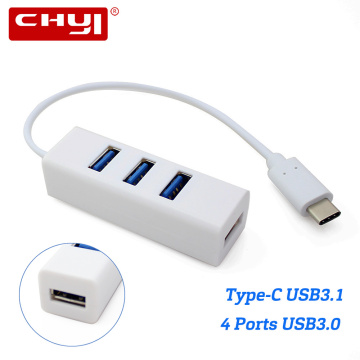 4 Ports Mini USB 3.0 Hub USB Type C 3.1 Splitter USBC Adapter Computer PC Laptop accessories For Xiaomi Android Phone Macbook