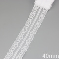 (5 yards/roll) white Lace ribbon fabric Webbing Decoration Lovely gift packing polyester Material