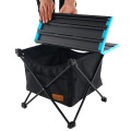 Outdoor Portable Picnic Foldable Table Aluminum Camping Hiking Desk with Waterproof Bowl Clothes Storage Bag