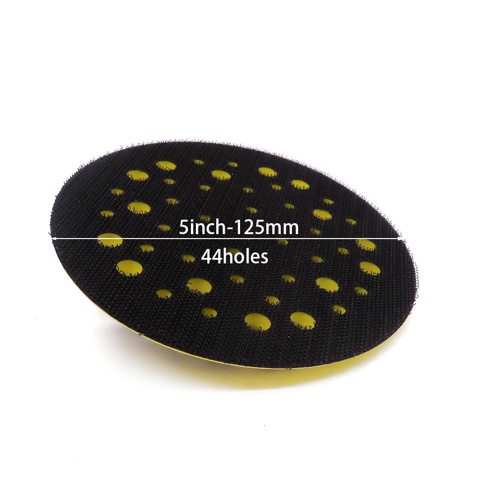 5 inch 125mm 44 Holes Sander Backing Pad Hook&Loop Sanding Pads with 5/16"-24 Thread Dust Free Sanding Disc Holder for MIRKA