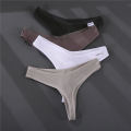 3PCS/Set G-string Panties Cotton Women's Underwear Sexy Panties Female Underpants Thong Solid Color Pantys Lingerie M-XL Design