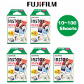 Fujifilm Instax Mini Film 10 20 30 40 50 60 80 100 Sheets 3 inch For mini 9 Polaroid FUJI Instant Camera Photo Mini 9 8 7s 70 90