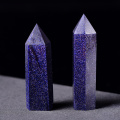 Runyangshi Crystal Pillar Stone 1 Pc Simple Style Blue Natural Crystal Small Crystal Column High Quality Beautiful ZL04