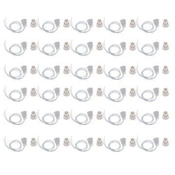 30-Pack Recessed Magnetic Door Window Contacts Alarm Siren Reed Switch White