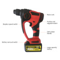 20V Lithium Battery Rotary Hammer Drill Brushless Cordless Hammer Electric Drill Screwdriver Power Tools