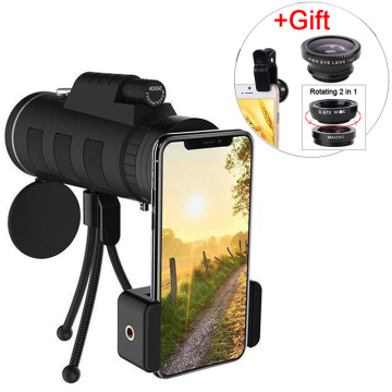 3in 1 Wide Angle Macro Fisheye Lens 40x Zoom Telescope Smartphone Kits Camera Lenses On The Mobile Phone For Iphone 7 8 Plus