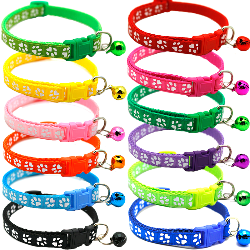 Colorul Pet Supplies Cat Collar With Bell Adjustable Buckle Collar Cat Pet Supplies Cat Accessories Collar Small Dog Chihuahua