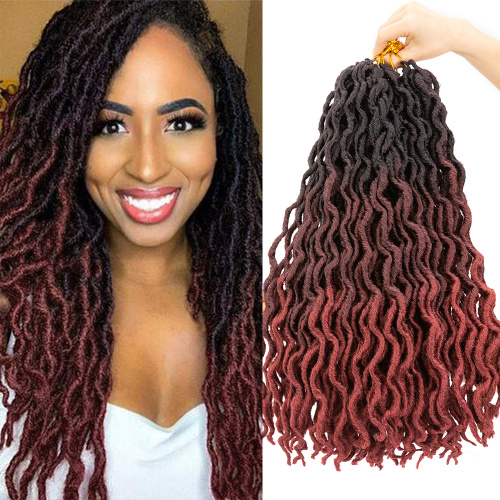 Synthetic Ombre Gypsy Wavy Locs Freetress Faux Locs Supplier, Supply Various Synthetic Ombre Gypsy Wavy Locs Freetress Faux Locs of High Quality