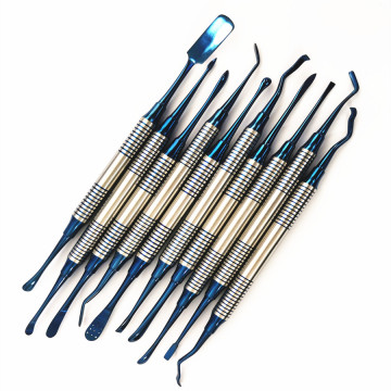 10pcs/set Periosteal Set Dental Dentist Instruments Molt Periosteal Elevator Set Titanium