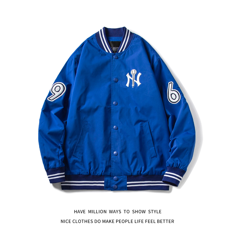 MLBNY Embroid Hot Sale Thin Women's Baseball Uniform Coat Men's Jacket Spring&Autumn Unisex Couple Boyfriend Style Coat