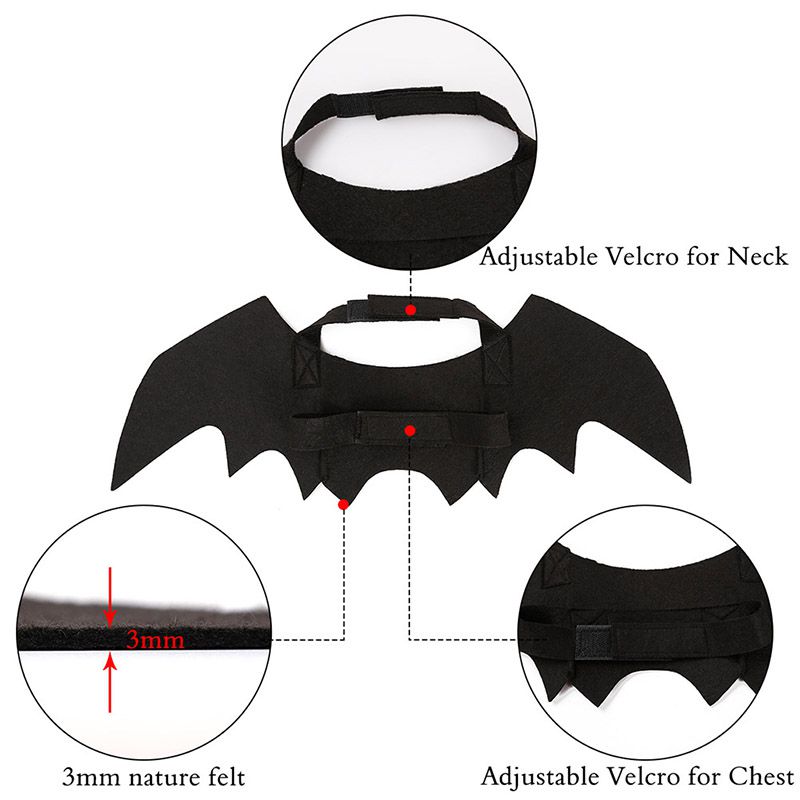 Funny Cats Cosplay Costume Halloween Pet Bat Wings Cat Bat Costume Fit Party Dogs Cats Playing Pet Accessories