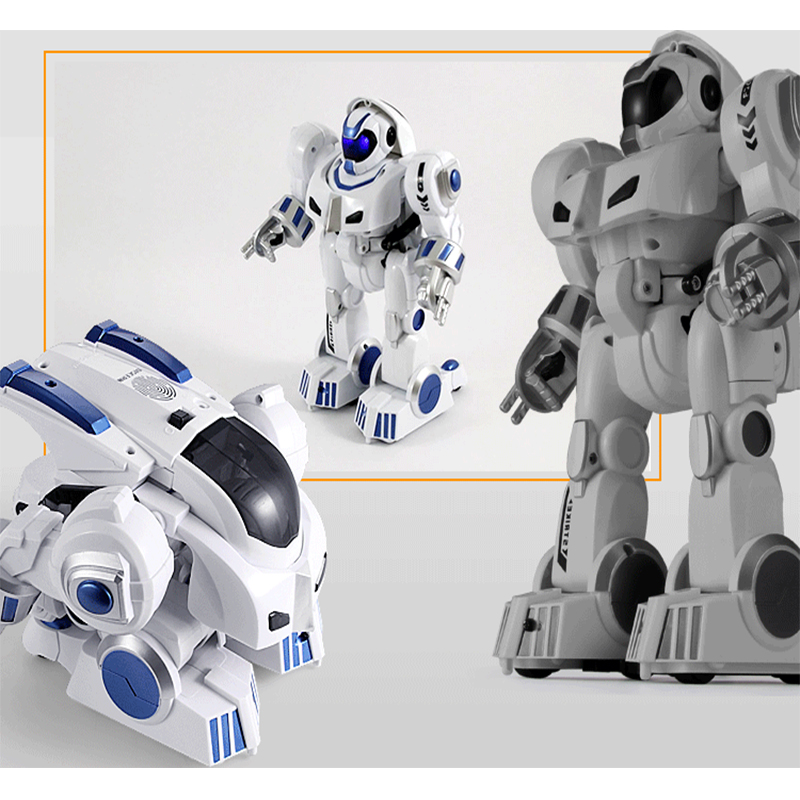 robot toy smart mecha intelligent deformation rc robot fingerprint touch deformation robotics kid toy multi-function programming