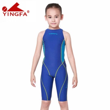 Yingfa children sharkskin swimwear kids swimming racing suit competition swimsuits girls professional swim solid child