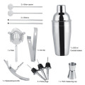 Professional Bartender Set 12Pcs 550ML Cocktail Shaker Set Hand Shaker Drink Fancy Jug Wine Mixer Party Bar Set Brewing Kit