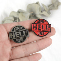 Punk Film Tickets Enamel Pin Rocky Horror Cinema / Hell Admit One Black Red Ticket Badges Metal Clothes Lapel Brooches for fans