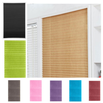 Self-Adhesive Pleated Blinds Curtains Half Blackout Windows For Bathroom Balcony Shades For Living Room Home Window Door