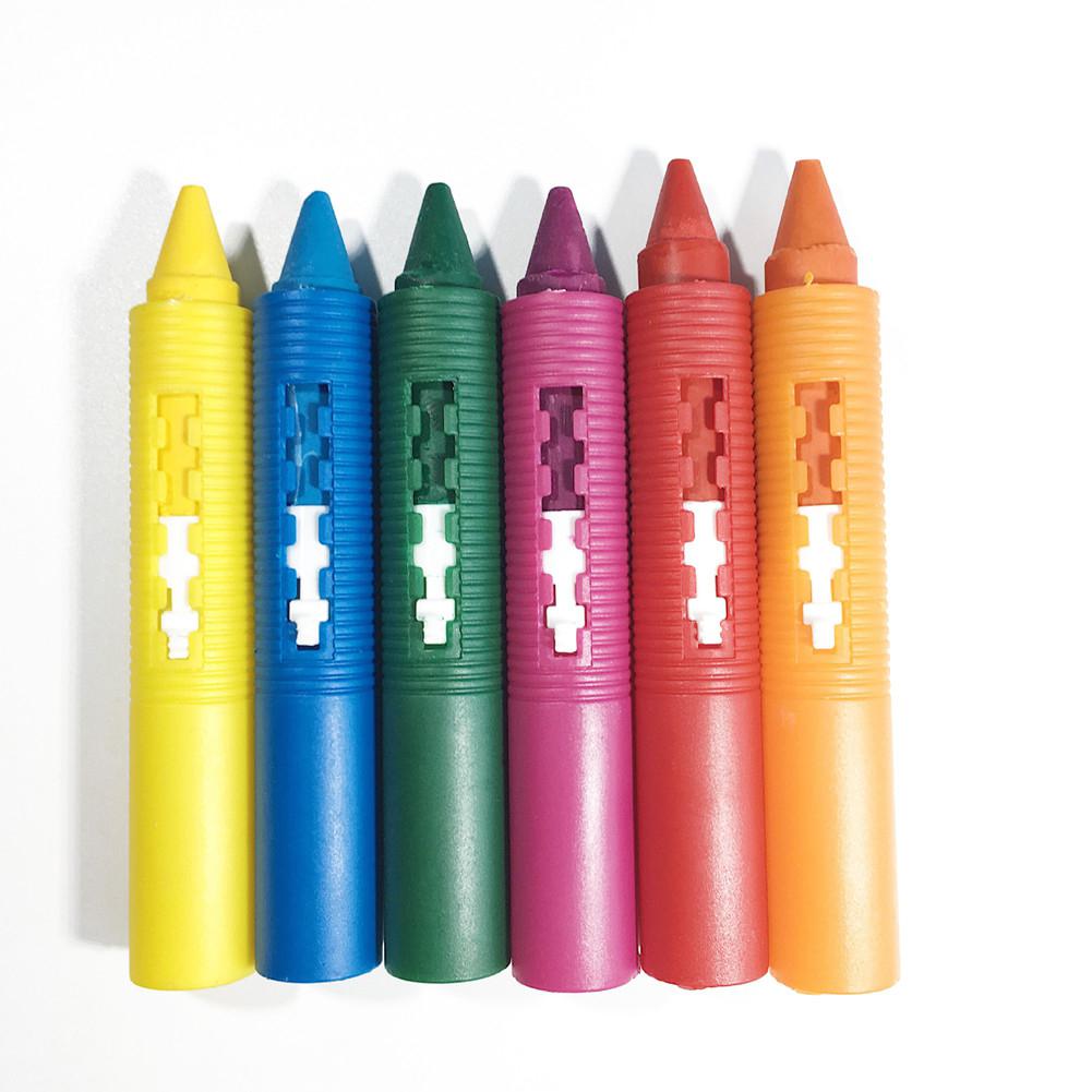 6Pcs/Set Bathroom Crayon Erasable Graffiti Toy Washable Doodle Pen for Baby Kids Bathing Creative Educational Toy Crayons
