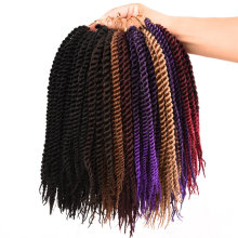 Synthetic Crochet Braids 24 Roots Kids Senegalese Twist Hair 10 inch Crochet Twist Braiding Hair For kid Crochet Braiding Hair