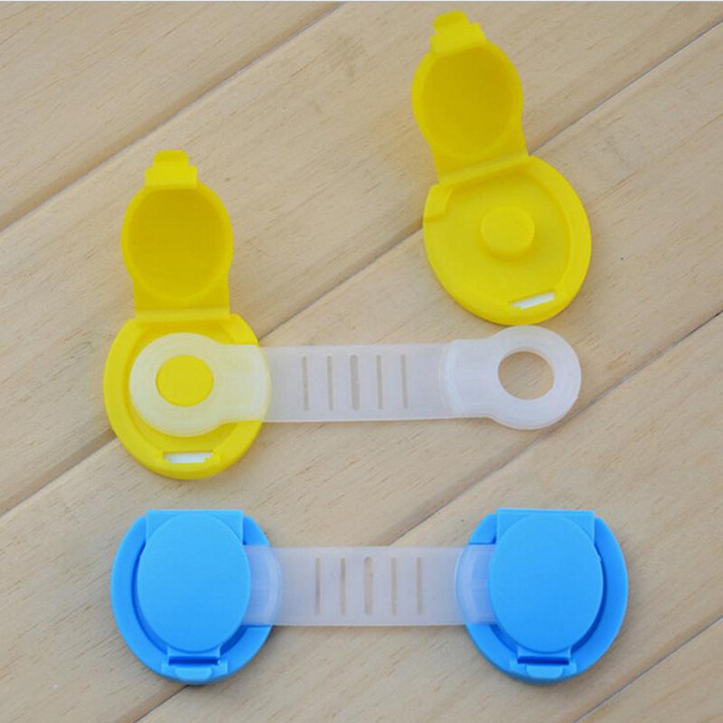 10cm Drawer Door Cabinet Cupboard Toilet Safety Locks Baby Kids Safety Care Plastic Locks Straps Infant Baby Protection 10*3.5cm
