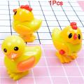 1Pcs Kids Cartoon Animal Wind Up Toys Clockwork Chicken Hopping Funny Clock Duck Toys Classic Collectible Gift for Children