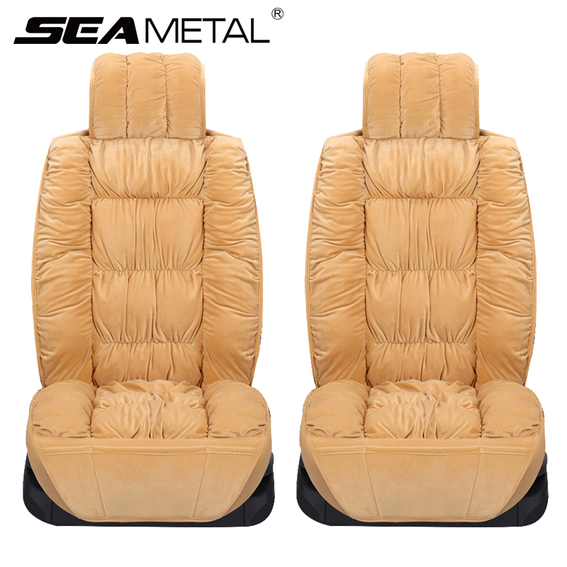 Winter Plush Car Seat Covers Universal Auto Warm Seat Cover Automobiles Seats Cushion Car Chair Covers Protector Auto Accessory