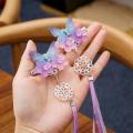 1 Pair Butterfly Long Tassel Step Shake Hairpin Hair Clip Wedding Hair Jewelry Headpieces for Women Chinese Hanfu Dress