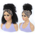 Headband Wig Human Hair Afro Kinky Curly Brazilian Remy Full Machine Made Headband Wig For Black Women Natural Color MYLOCKME