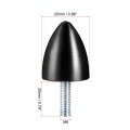 UXCELL 1Pcs Dual Side or Conical Rubber Mounts Vibration Isolators Shock Absorber with Threaded Studs Fasteners Dowel Hardware