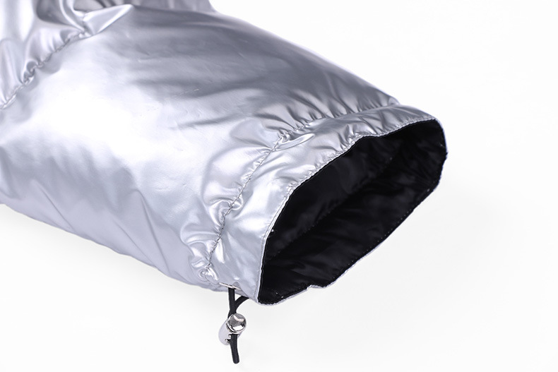 Loose Sliver Hoodie Puff Jacket