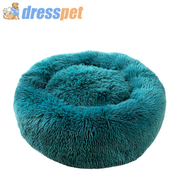 90cm Round Plush Dog Bed House Warm Sleeping Dogs Mats Pet Kennel Soft Washable Puppy Cat Cushion For Dogs Basket Pets Supplies