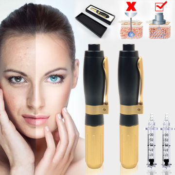 0.3ml & 0.5ml adjustable Non-invasive Nebulizer Hyaluronic acid pen Needle Free Meso gun for lip dermal filler wrinkle removing